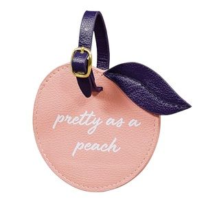 NWOT DRAPER JAMES ‘Pretty as a Peach’ Luggage Tag